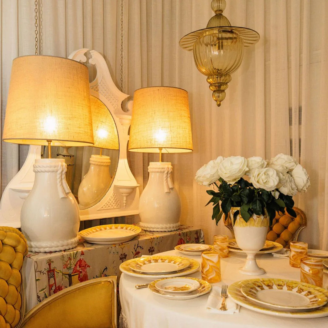 Cream Cordon Table Lamp