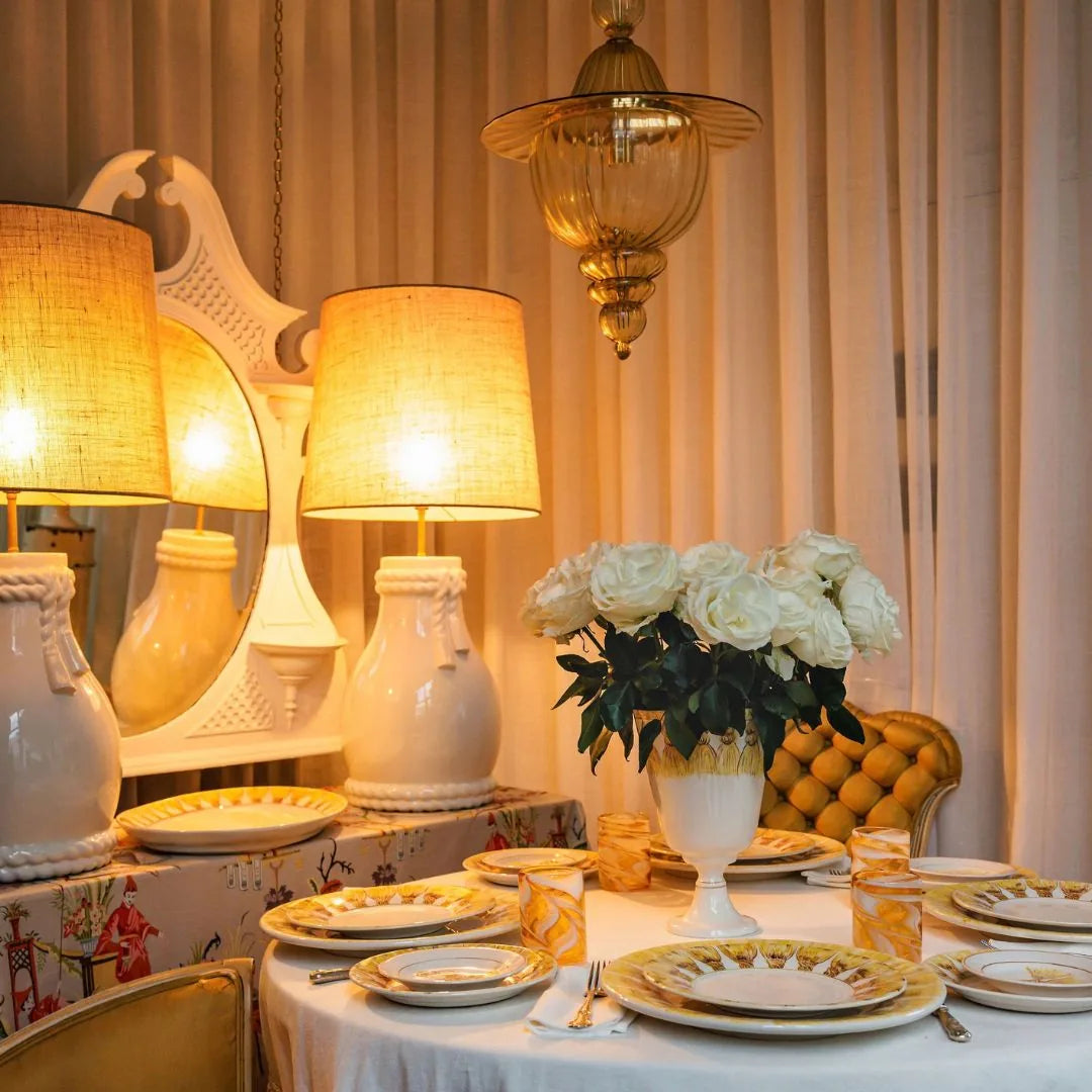 Hessian Tapered Lampshade
