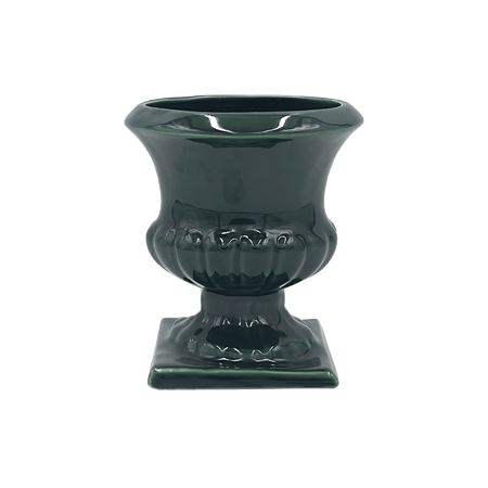 Emerald Green Fluted Vase