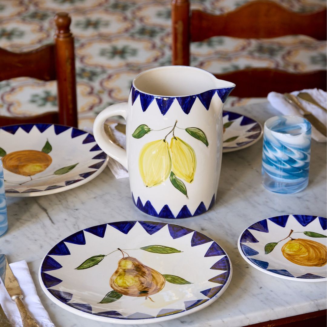 Pear Zigare Fruit Dinner Plate