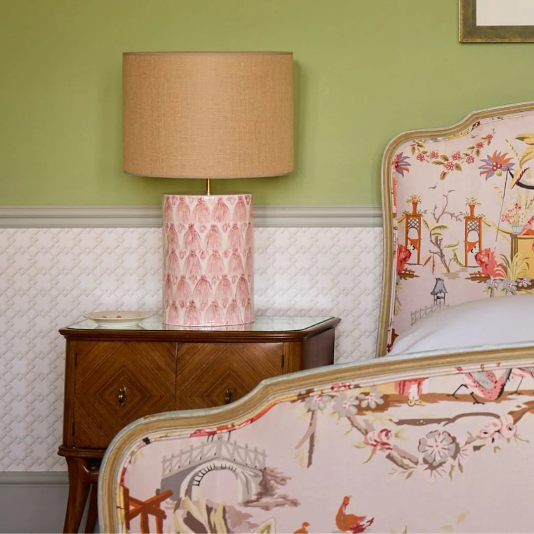 Hessian Drum Lampshade