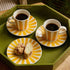 Yellow Stripes Espresso Cup & Saucer