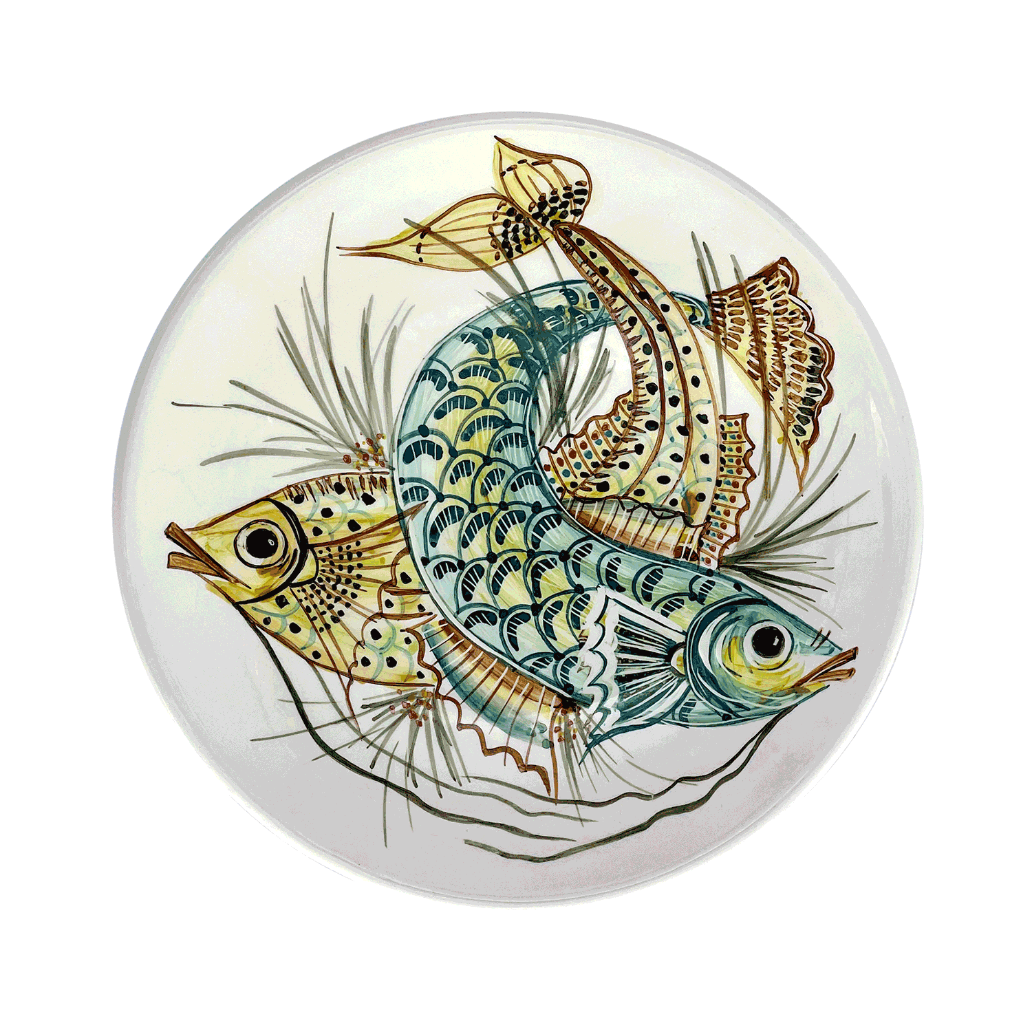 Yellow Aldo Fish Dinner Plate