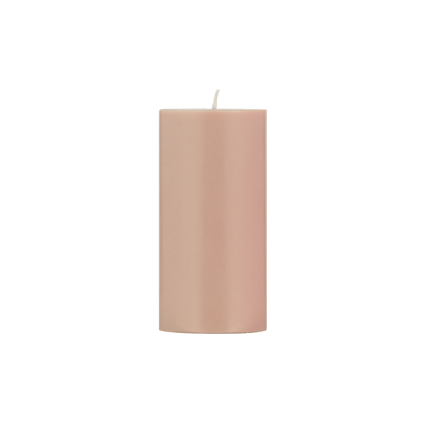 Old Rose Pillar Candle 15cm