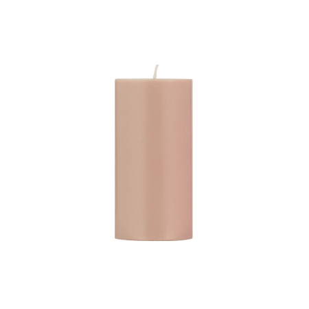 Old Rose Pillar Candle 15cm