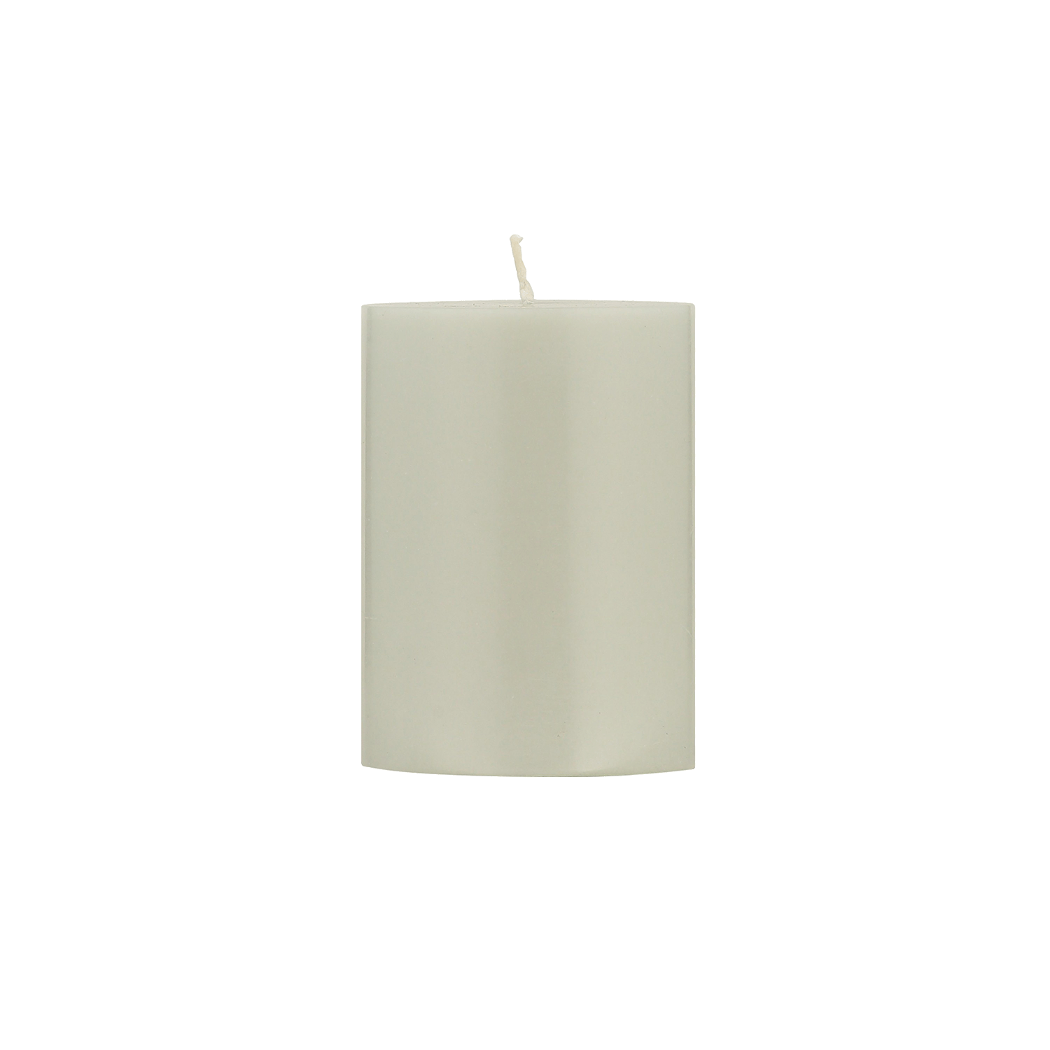 Gull Grey Pillar Candle 10cm