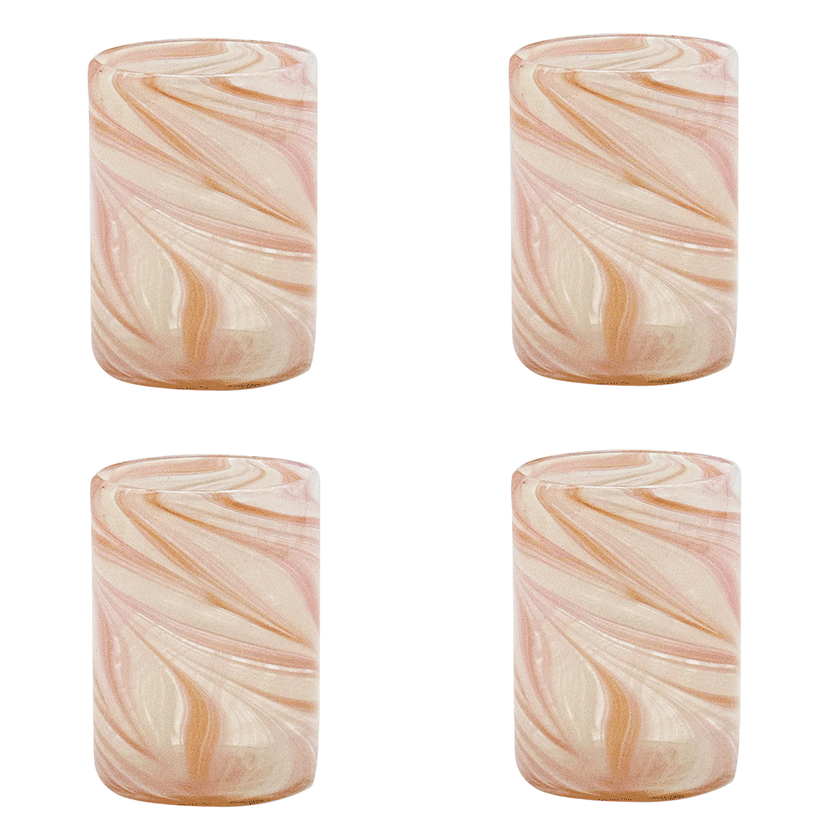 Pink Bellotto Tumblers (Set of 4)