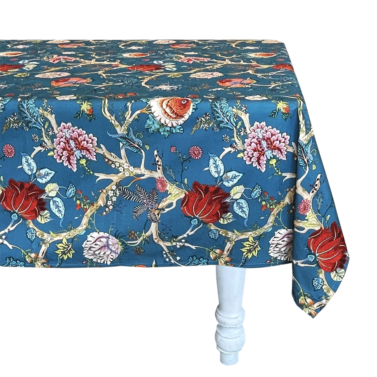 Acqua Chintz Tablecloth