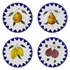 Zigare Fruit Dinner Plate (Set of 4)