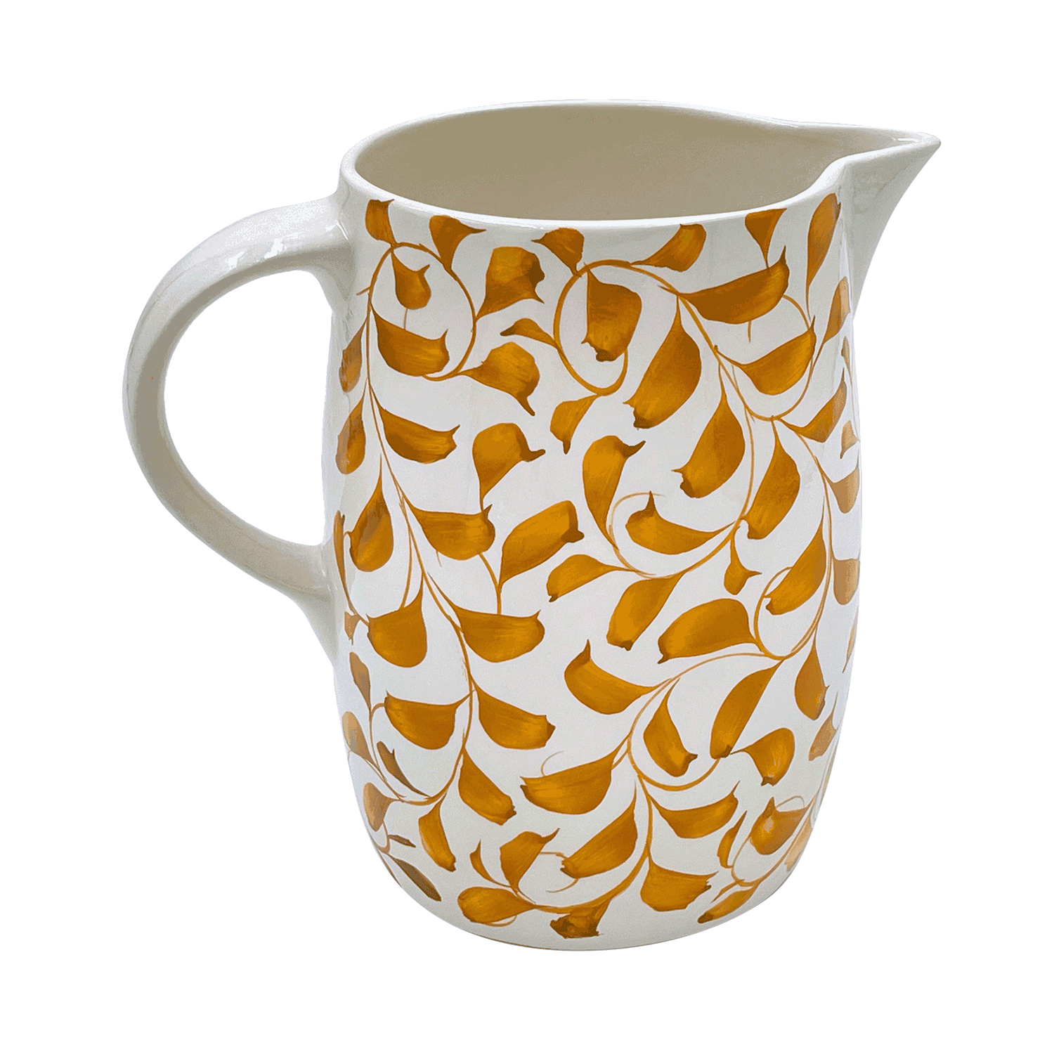 Yellow Scroll Water Jug