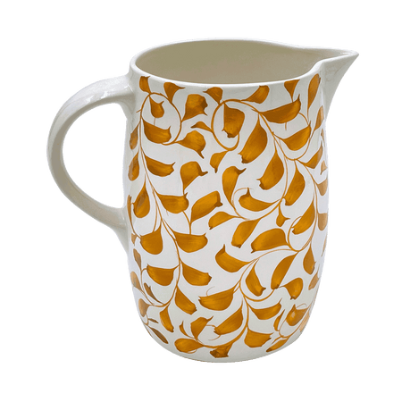 Yellow Scroll Water Jug