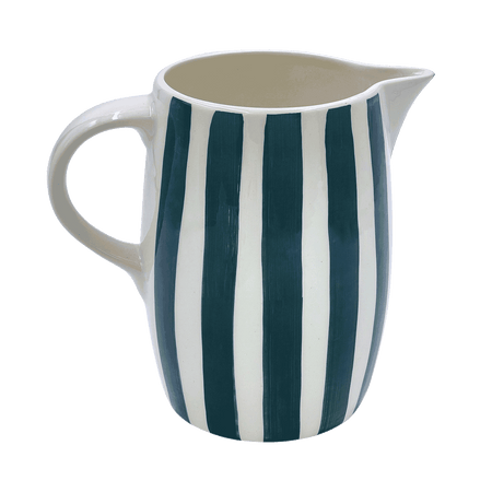 Green Stripes Water Jug