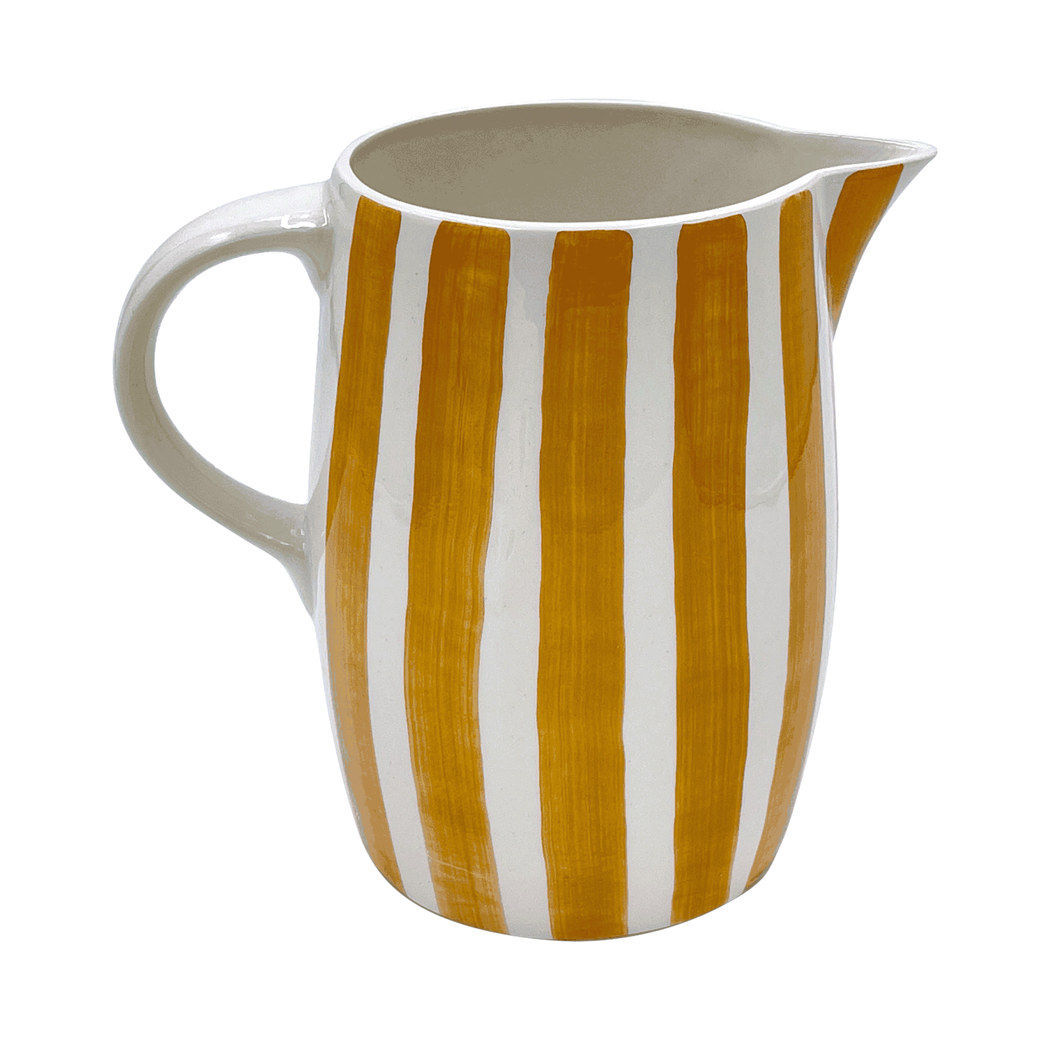 Yellow Stripes Water Jug