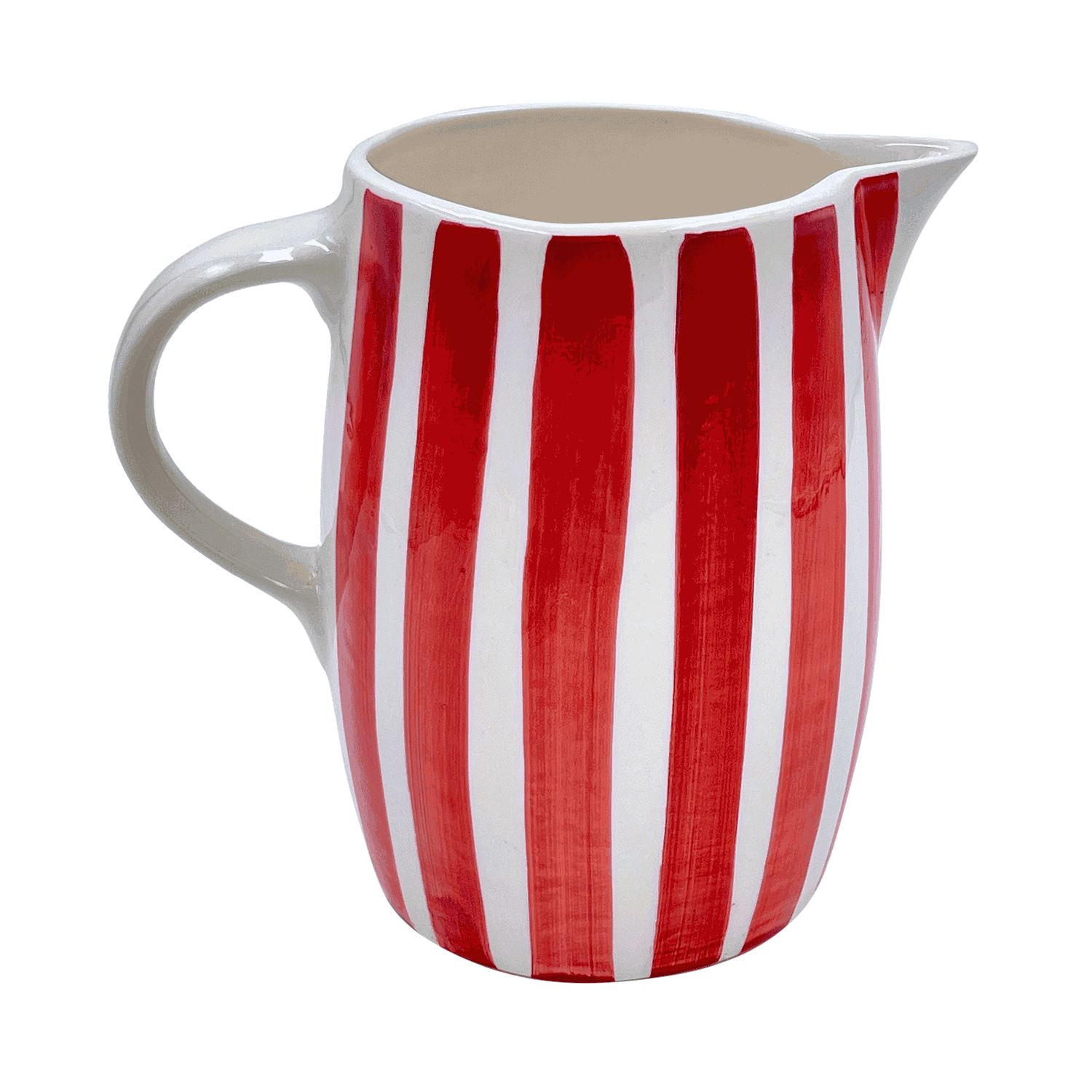 Red Stripes Water Jug