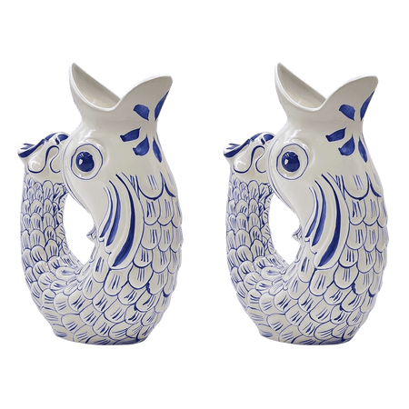 Navy Blue Glug Glug Jugs (Set of 2)