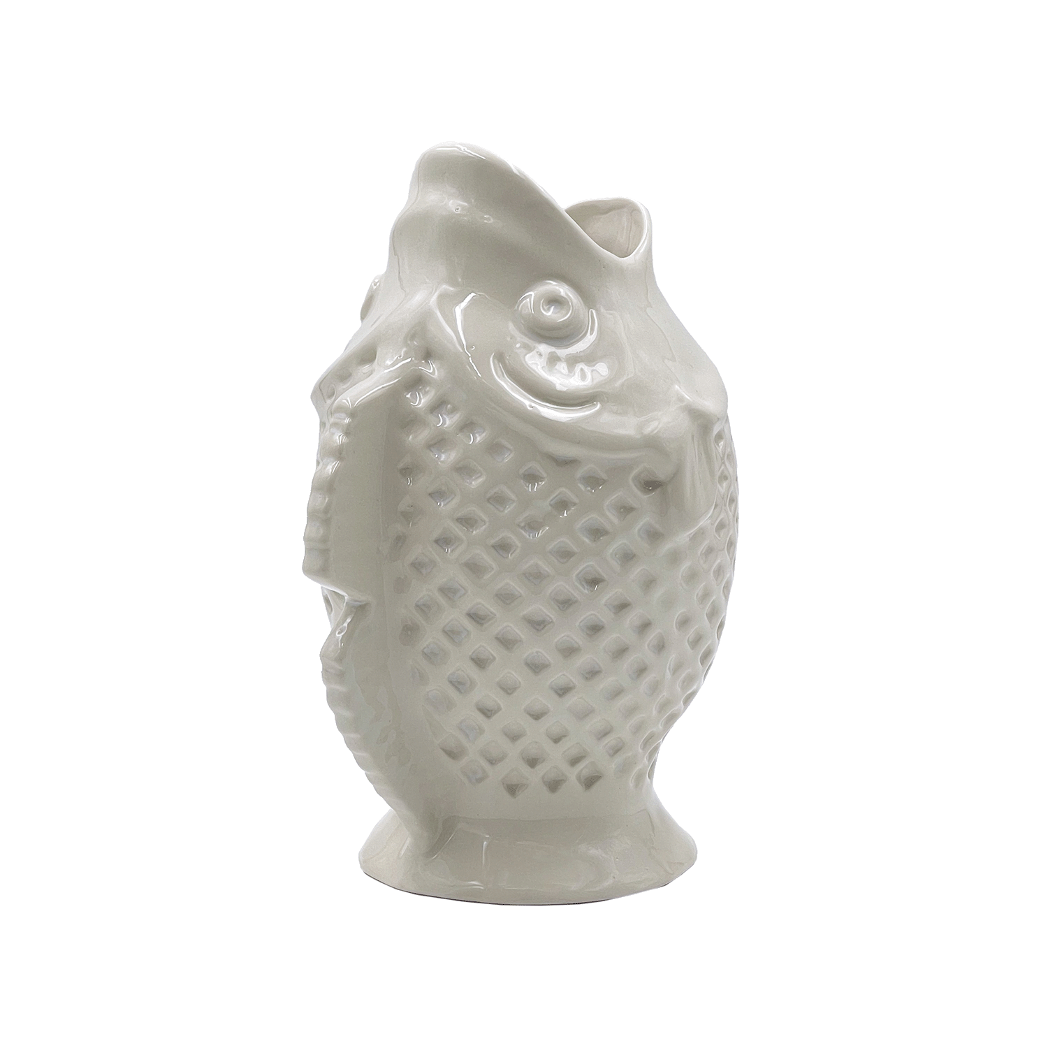 Cream Fish Vase