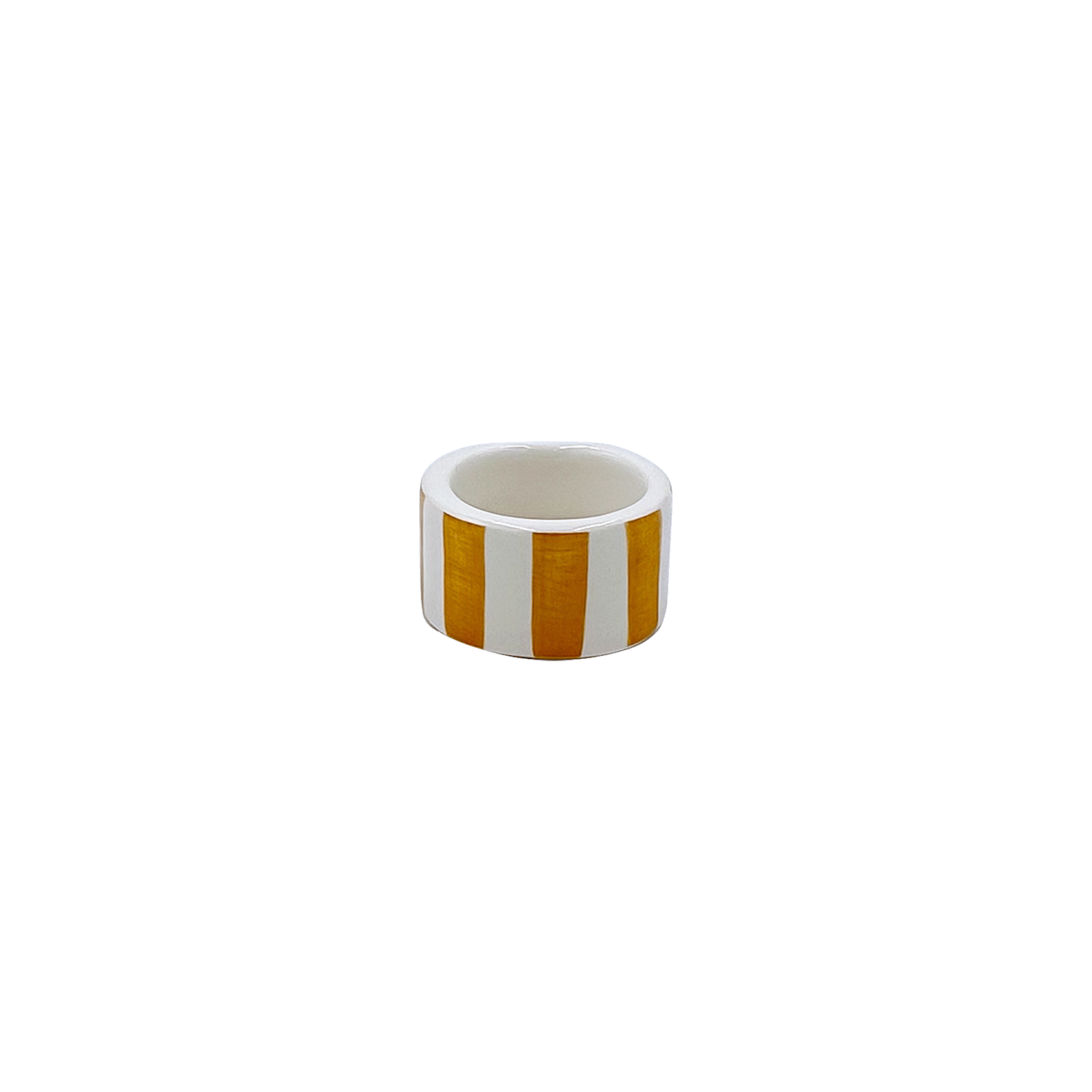 Yellow Stripes Napkin Ring