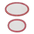 Red Stripes Serving Platters (Set of 2)