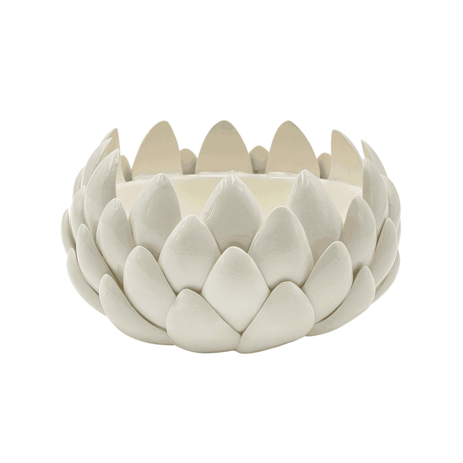 Medium Cream Artichoke Bowl