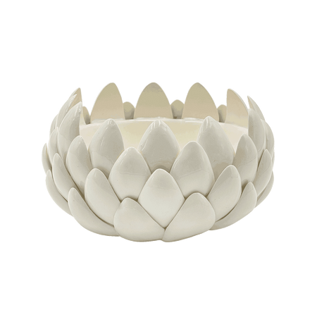 Medium Cream Artichoke Bowl