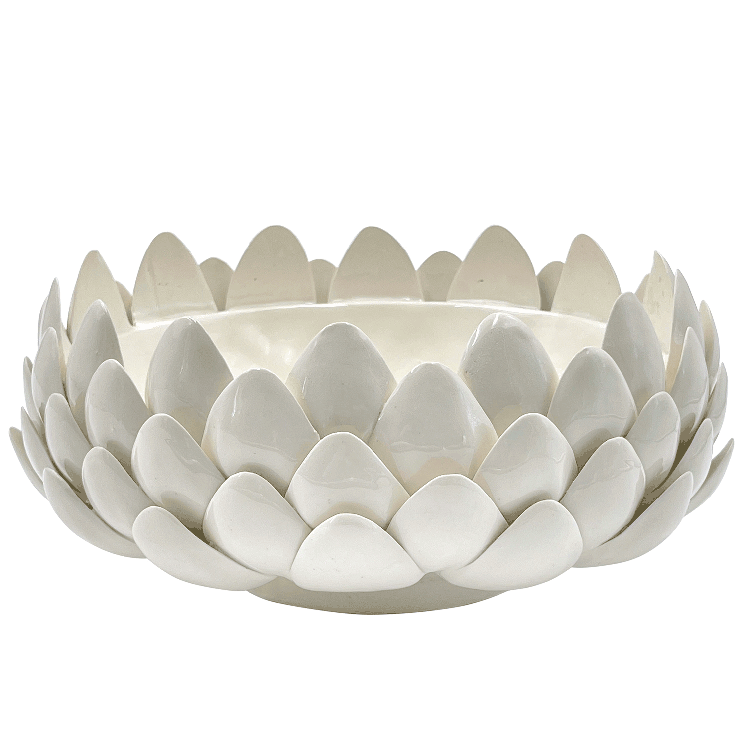 Extra Large Cream Artichoke Bowl