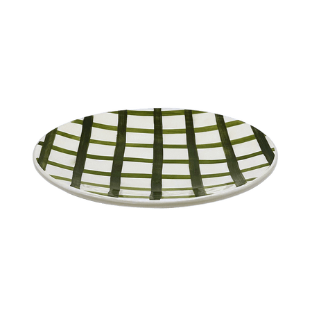 Green Trellis Dinner Plate