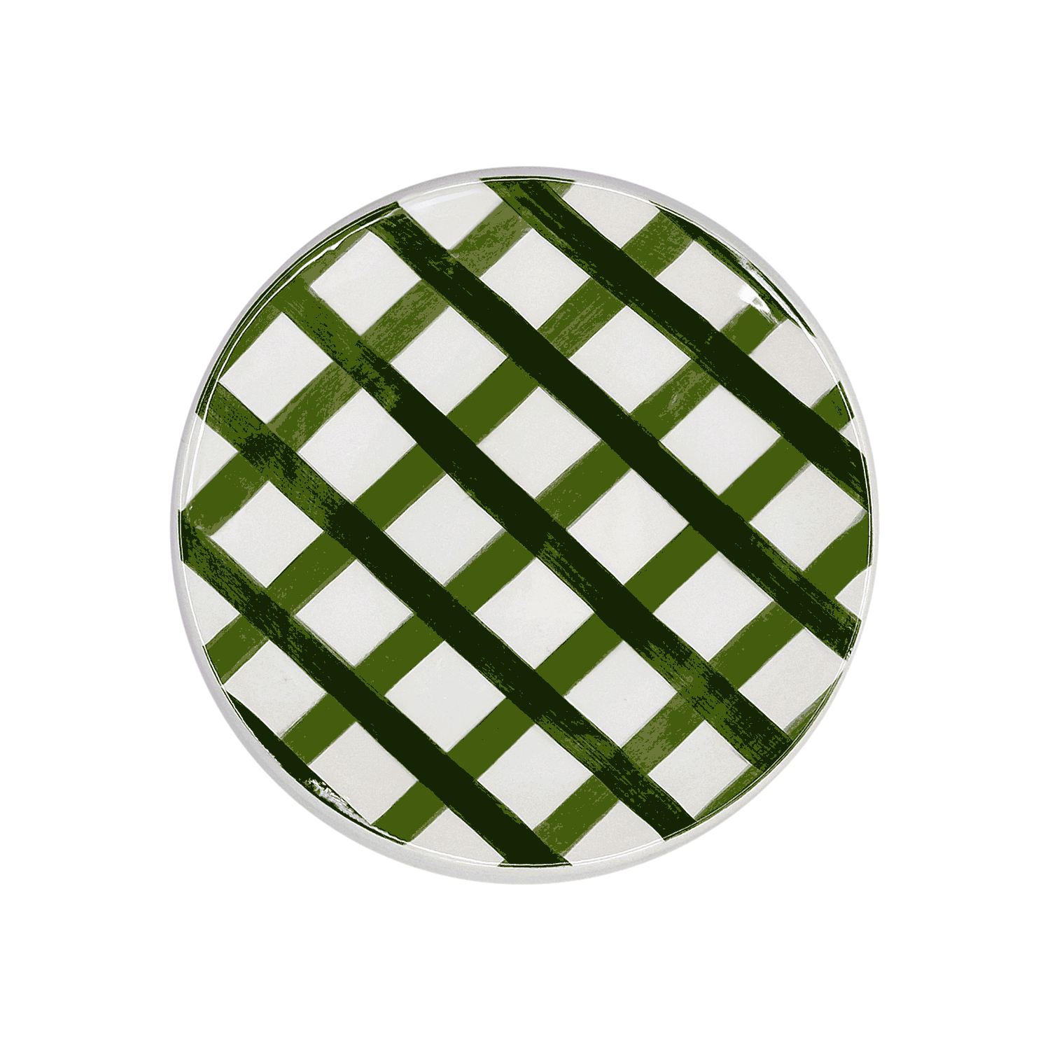 Green Trellis Side Plate