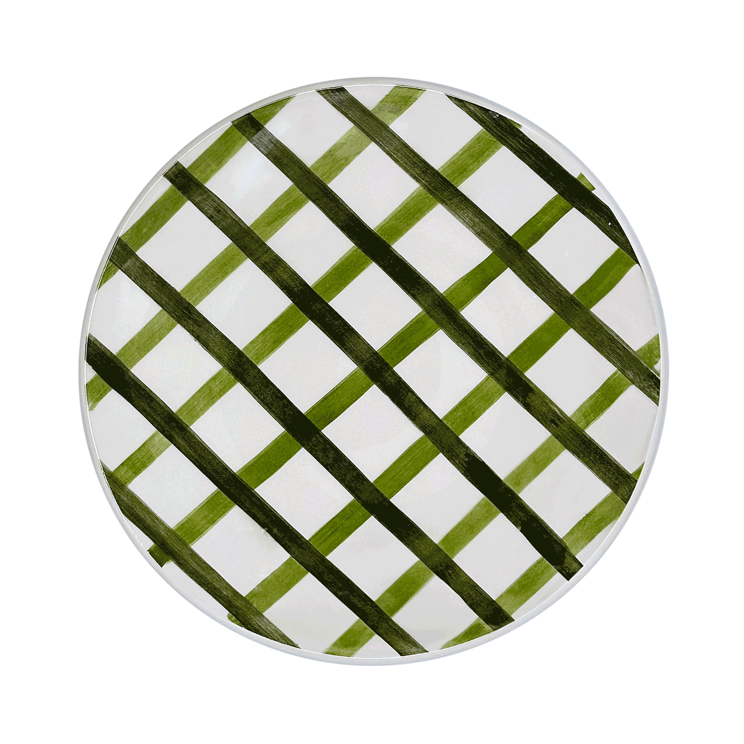 Green Trellis Dinner Plate