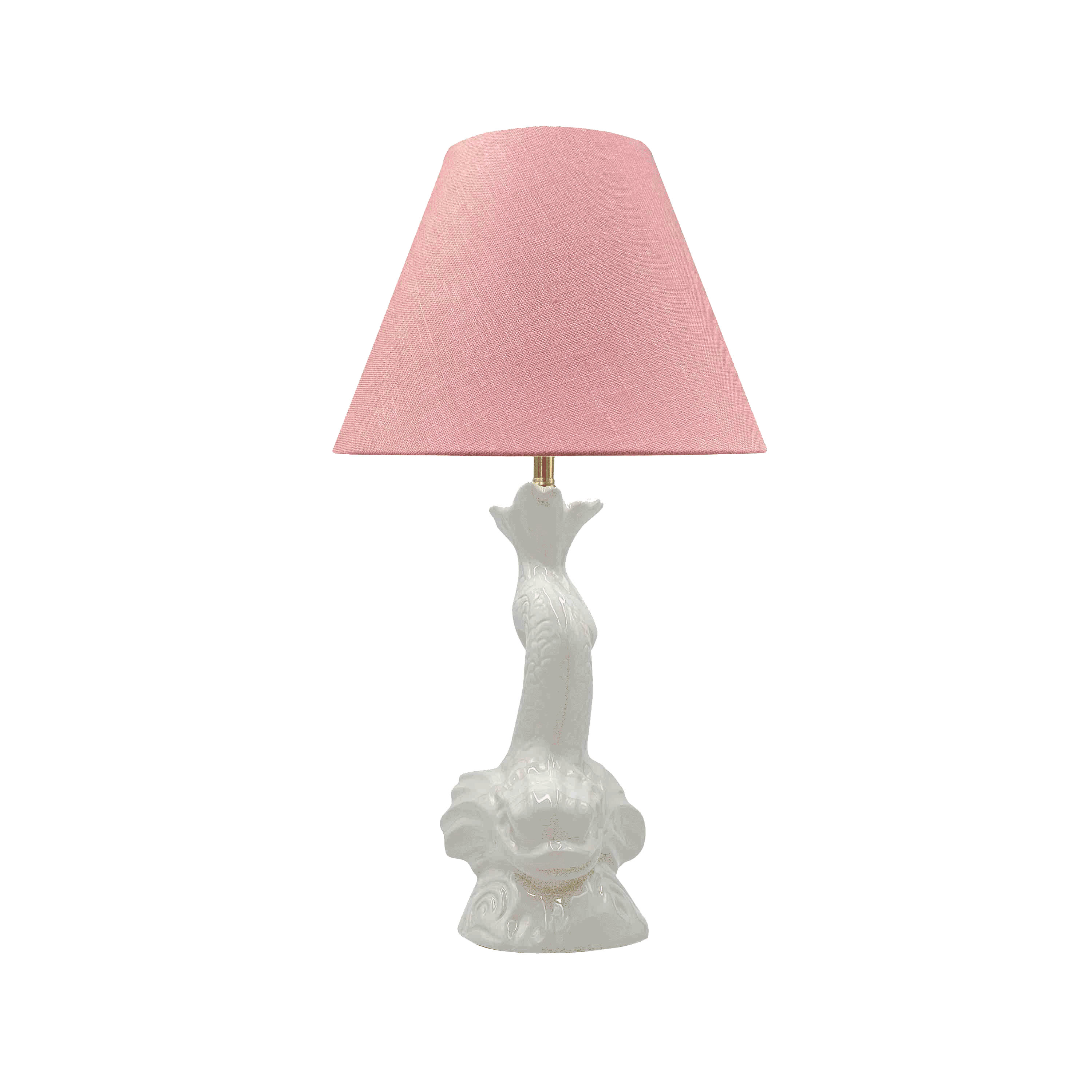 Red Empire Linen Lampshade