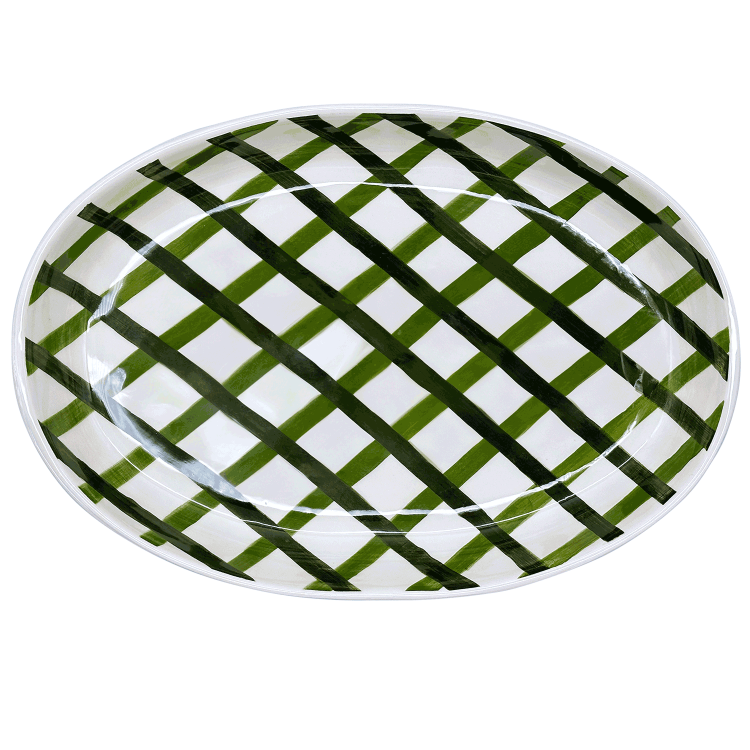 Green Trellis Platter