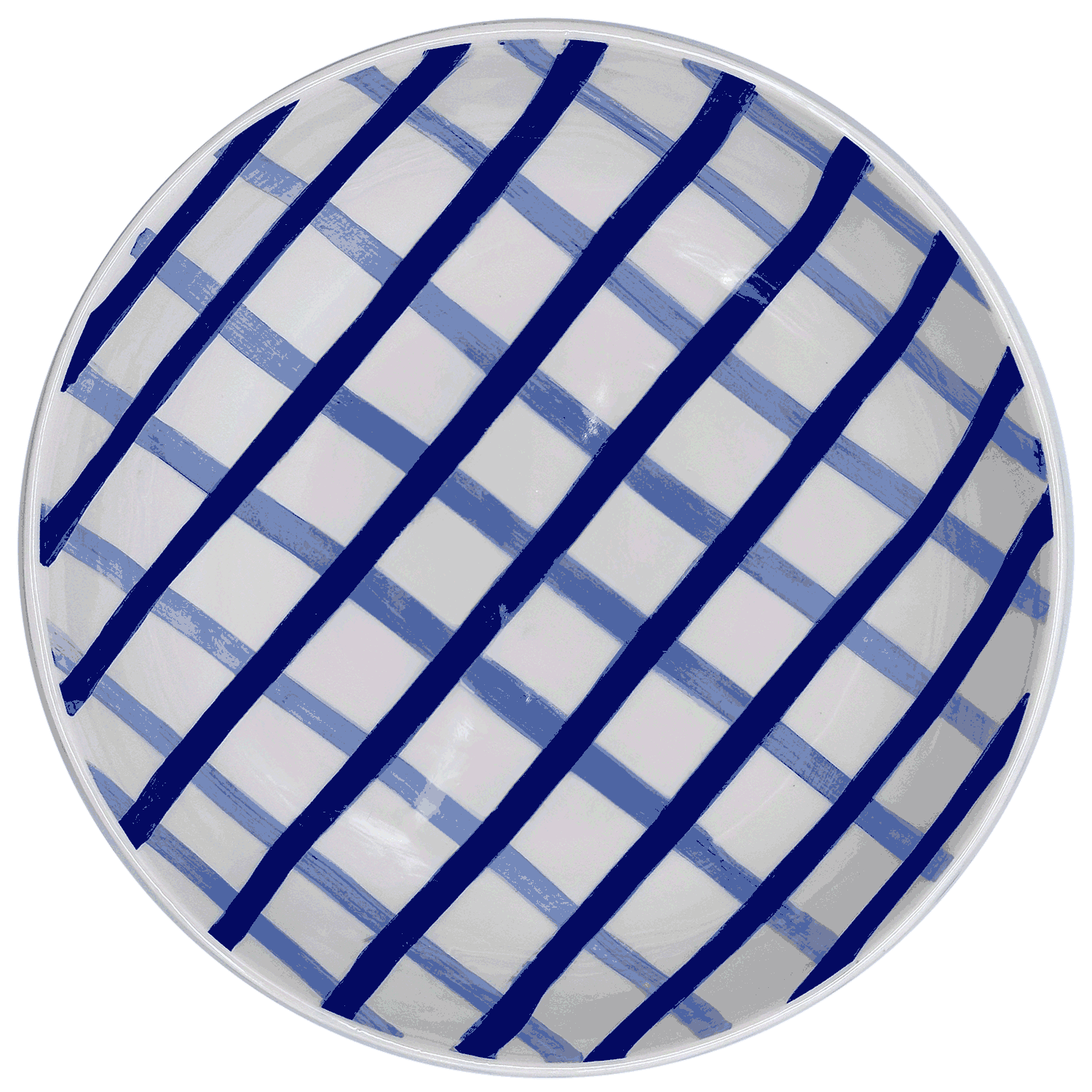 Blue Trellis Serving Bowl