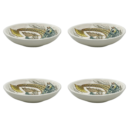 Yellow Aldo Fish Pasta Bowls (Set of 4)