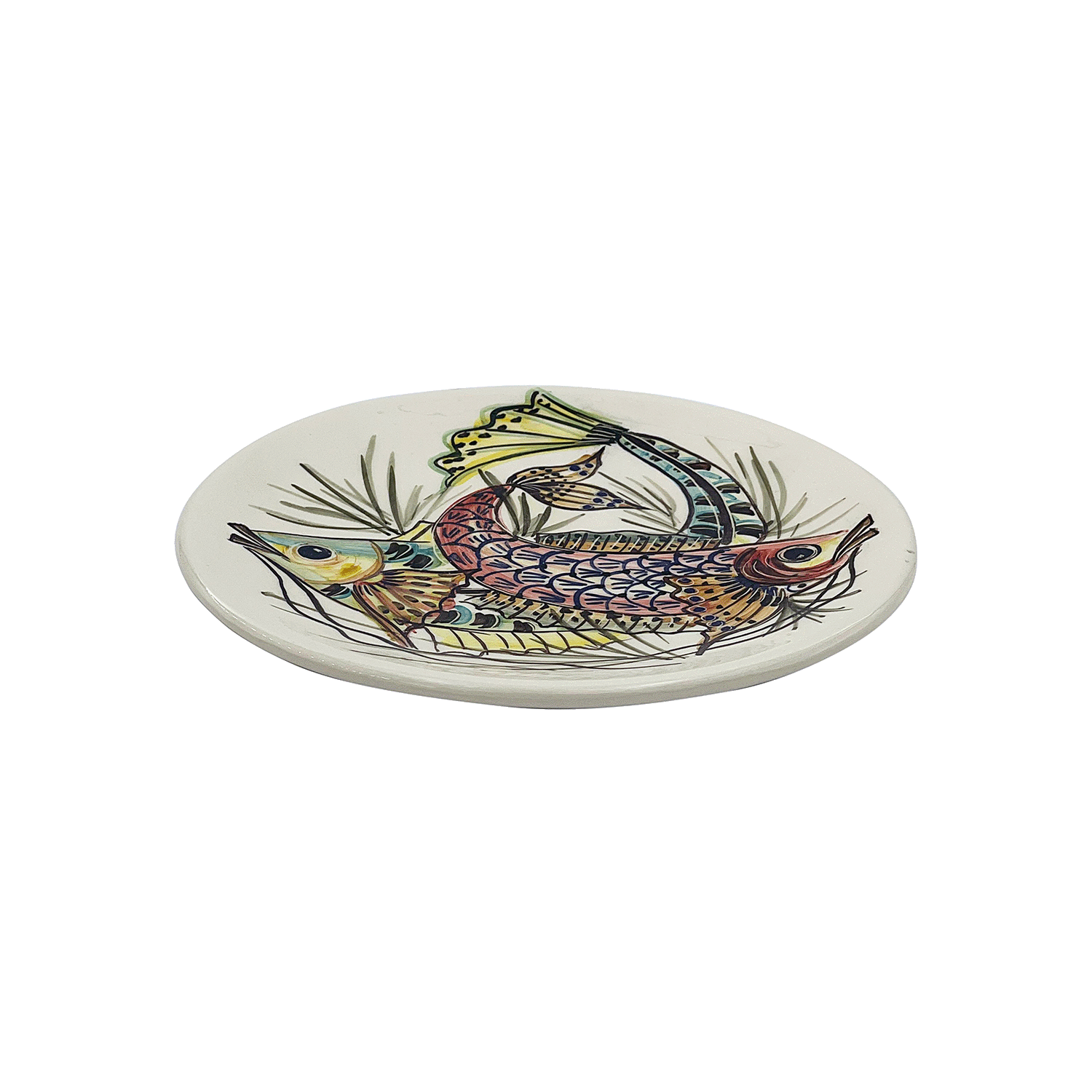 Red Aldo Fish Side Plate