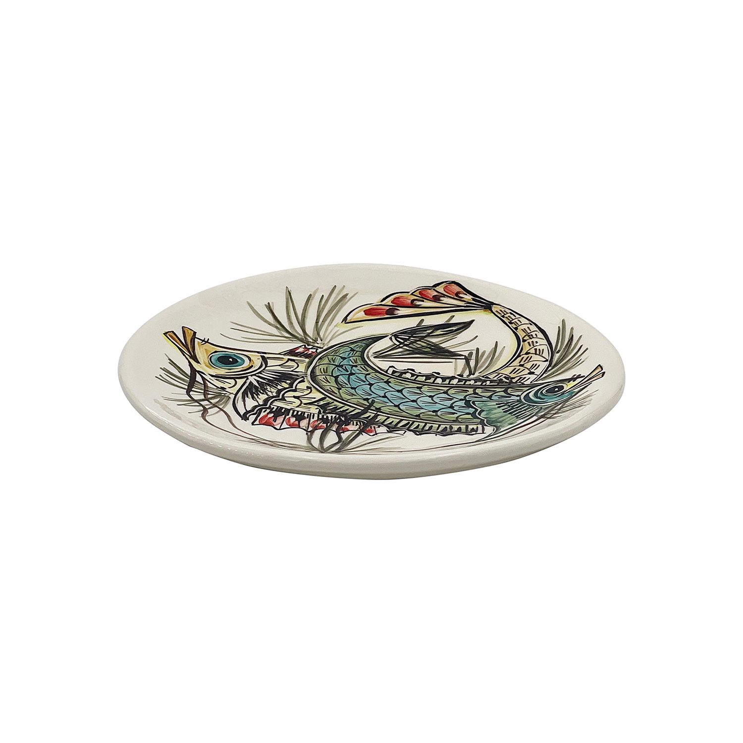 Blue Aldo Fish Side Plate