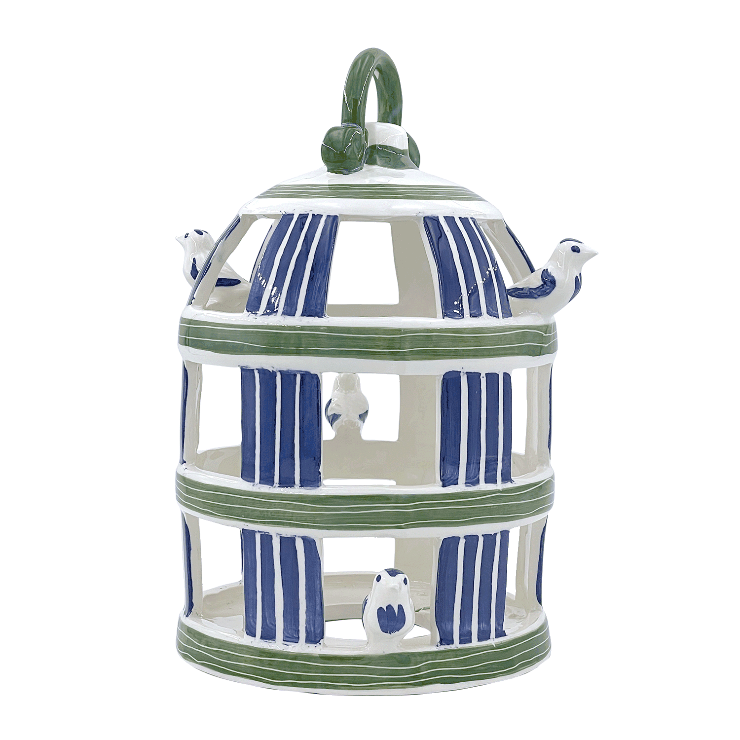 Blue Birdcage Lantern