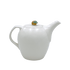 Cream Teapot with Orange