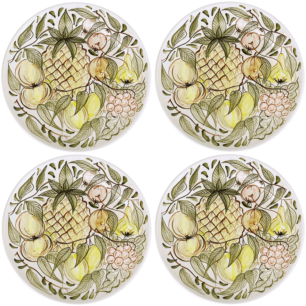 Fruit Charger Plates (Set of 4)