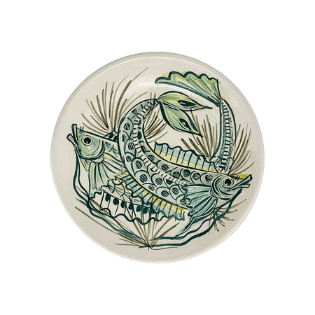 Green Aldo Fish Side Plate