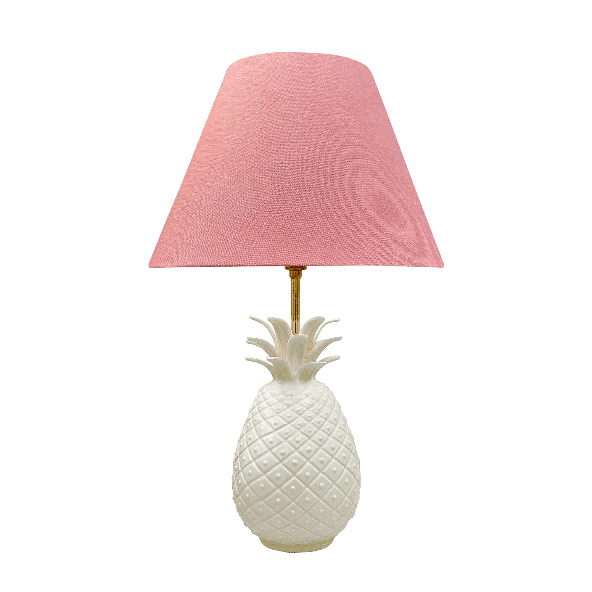 Red Empire Linen Lampshade