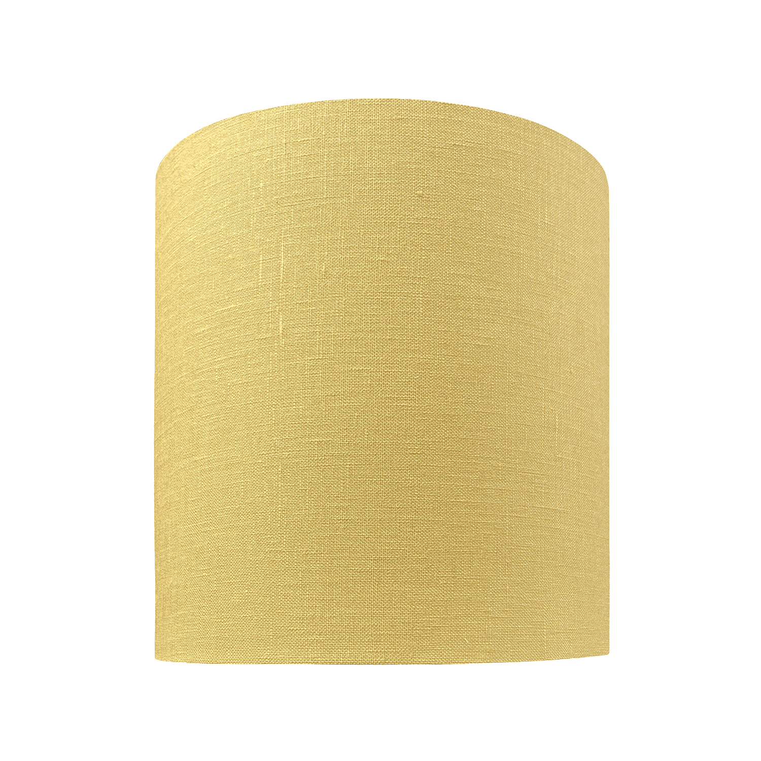 Yellow Drum Linen Lampshade