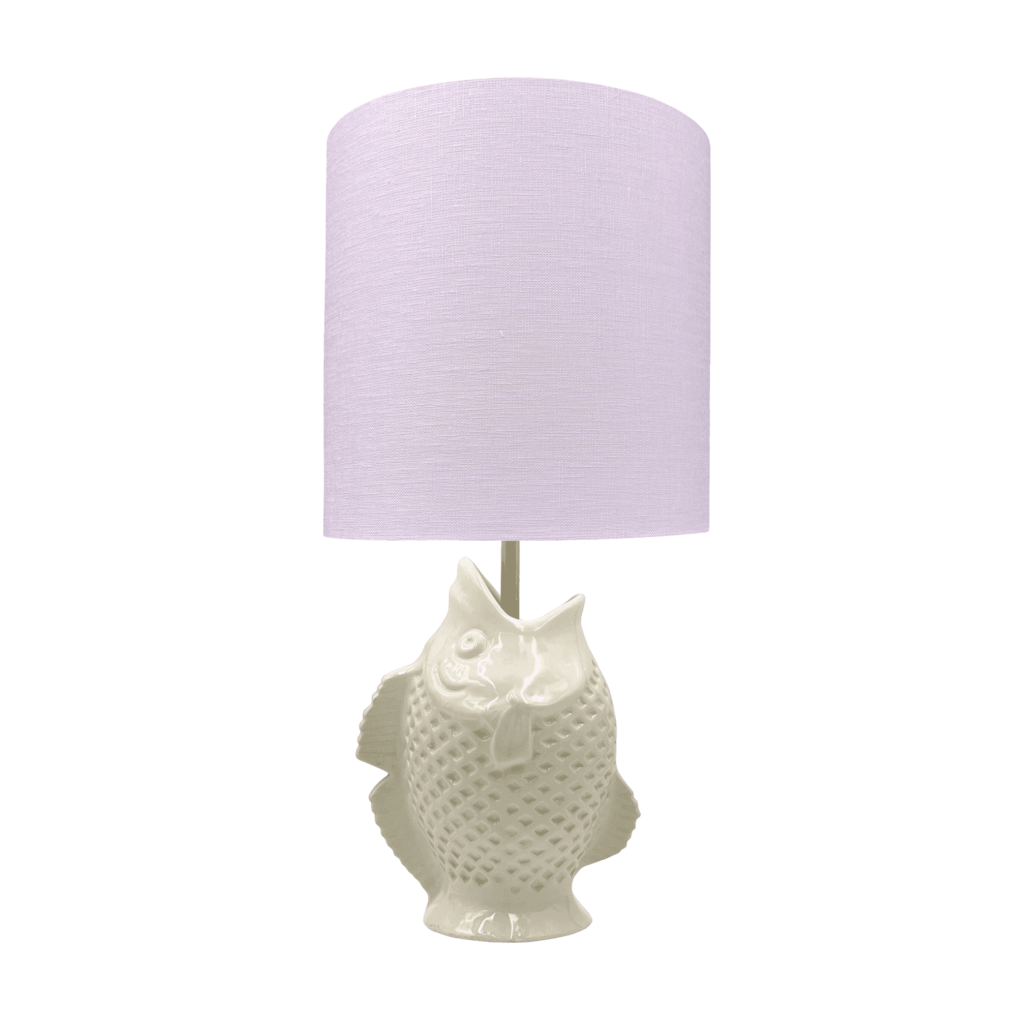 Pink Drum Linen Lampshade