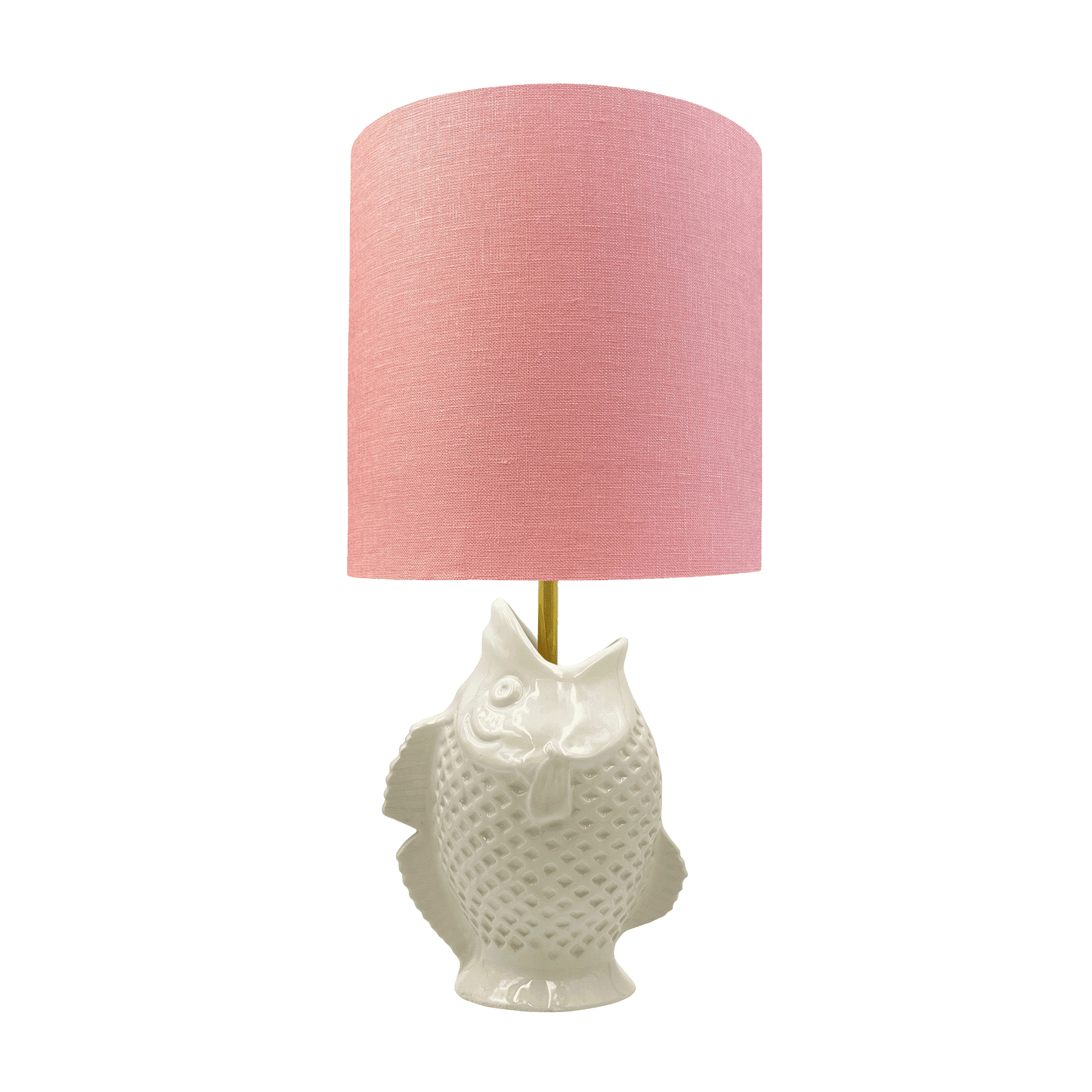 Red Drum Linen Lampshade