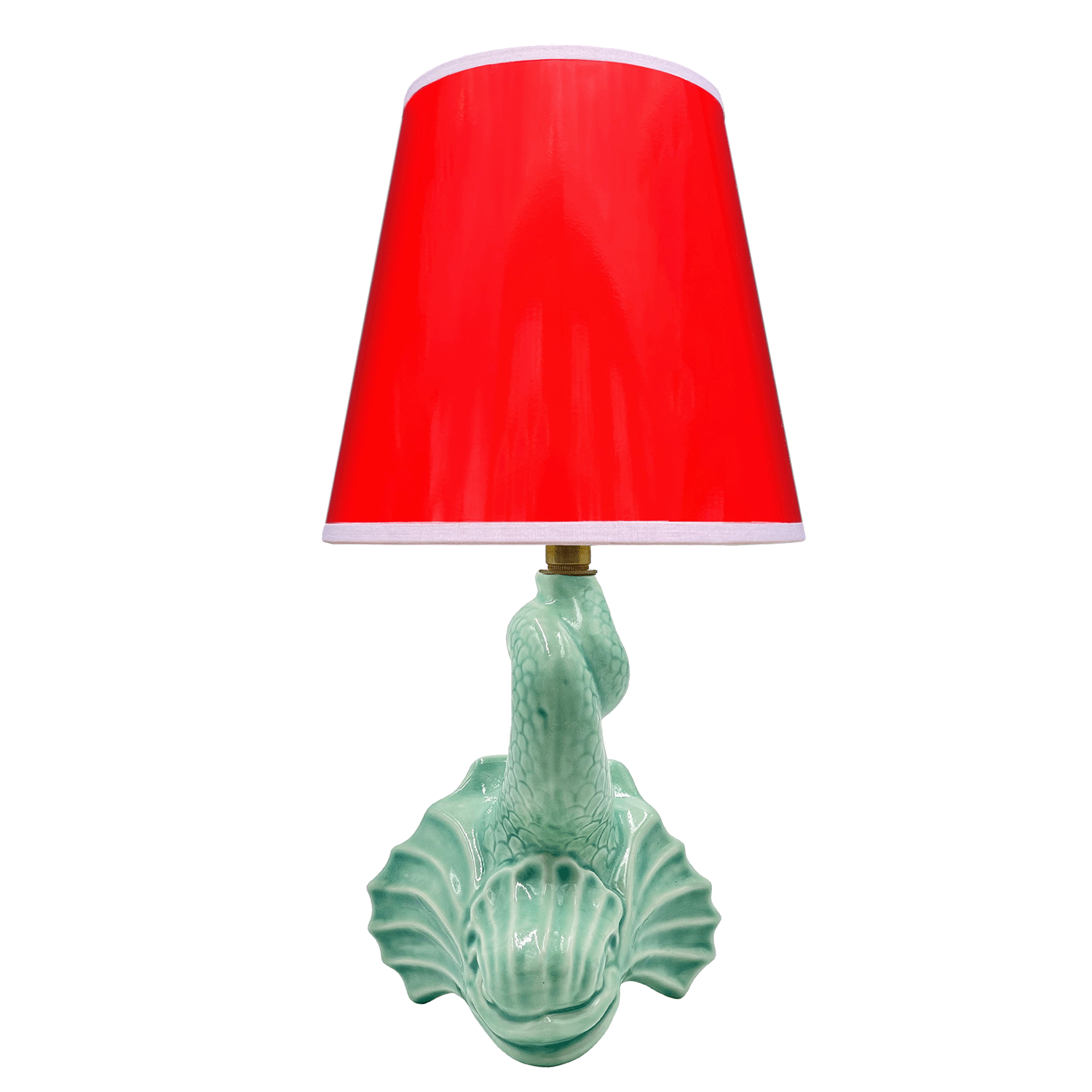 Red Wall Light Shade Vinyl 15cm