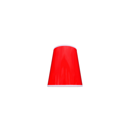 Red Wall Light Shade Vinyl 15cm