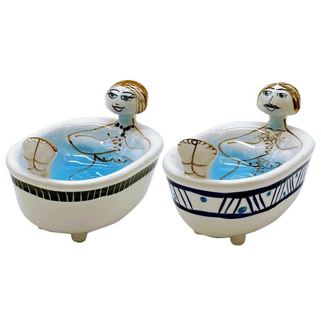 Pair of Michelangelo & Bruna Bath Soap Dishes