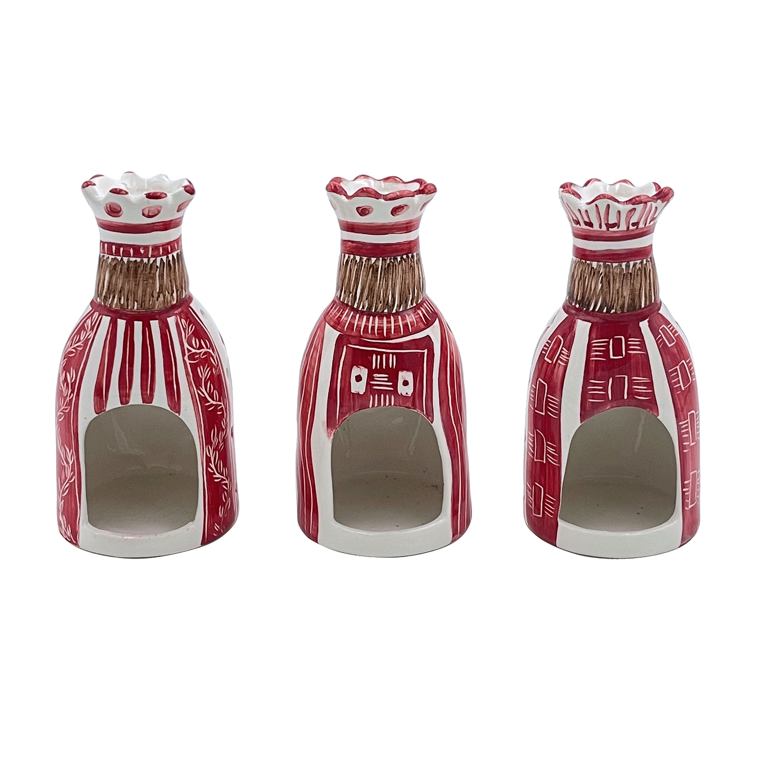 Red King Tea Lights (Set of 3)