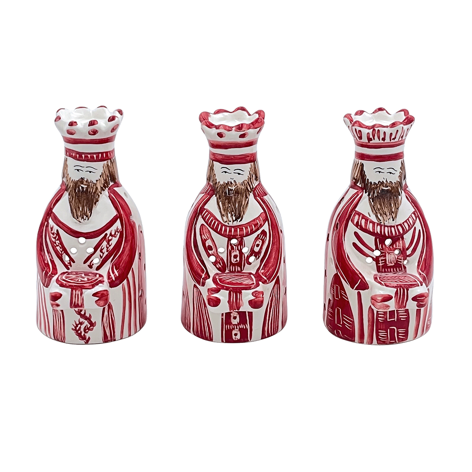 Red King Tea Lights (Set of 3)