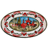 Large Maltese Garden Oval Platter