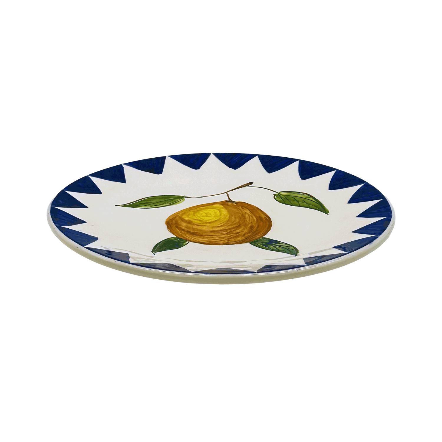 Orange Zigare Fruit Dinner Plate