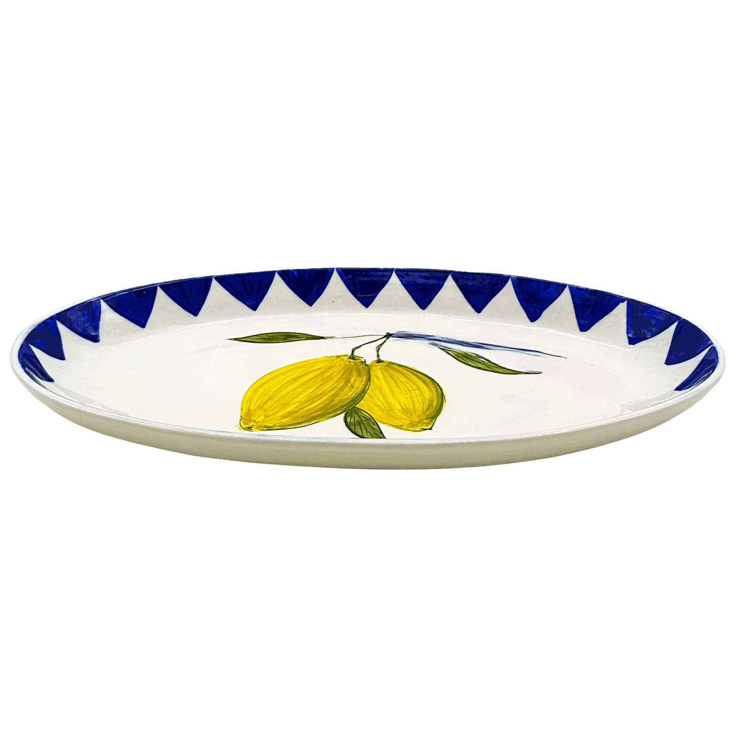 Large Lemon Zigare Fruit Oval Platter